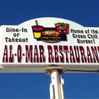 Al-O-Mar Restaurant - Lighted outdoor sign. - American Near Me - Tularosa, New Mexico