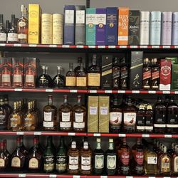 Bay State Wine & Spirits - Whiskey/ Scotch/ Bourbon/ Brandy section