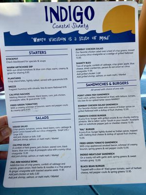 Menu photo 8 Indigo Coastal Shanty Brunswick, GA Menu photo 8 Indigo Coastal Shanty Brunswick, GA