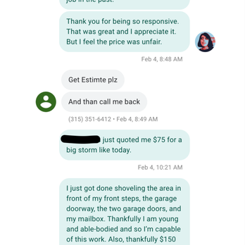 You Call We Haul - a text message from a customer - Landscaping Near Me You Call We Haul - a text message from a customer - Landscaping Near Me