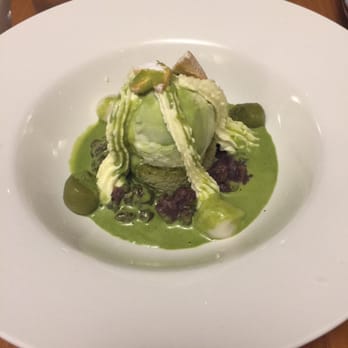 Sono Japanese Restaurant - Green Tea Marble Cake with ice cream and read bean paste and green tea sauce - Japanese Near Me - Hamilton, QLD Sono Japanese Restaurant - Green Tea Marble Cake with ice cream and read bean paste and green tea sauce - Japanese Near Me - Hamilton, QLD