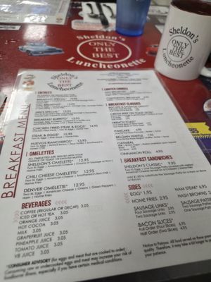 Menu photo 1 Sheldon's Luncheonette Colorado Springs, CO