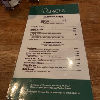 Runyon's - American Near Me - Minneapolis, Minnesota Runyon's - American Near Me - Minneapolis, Minnesota