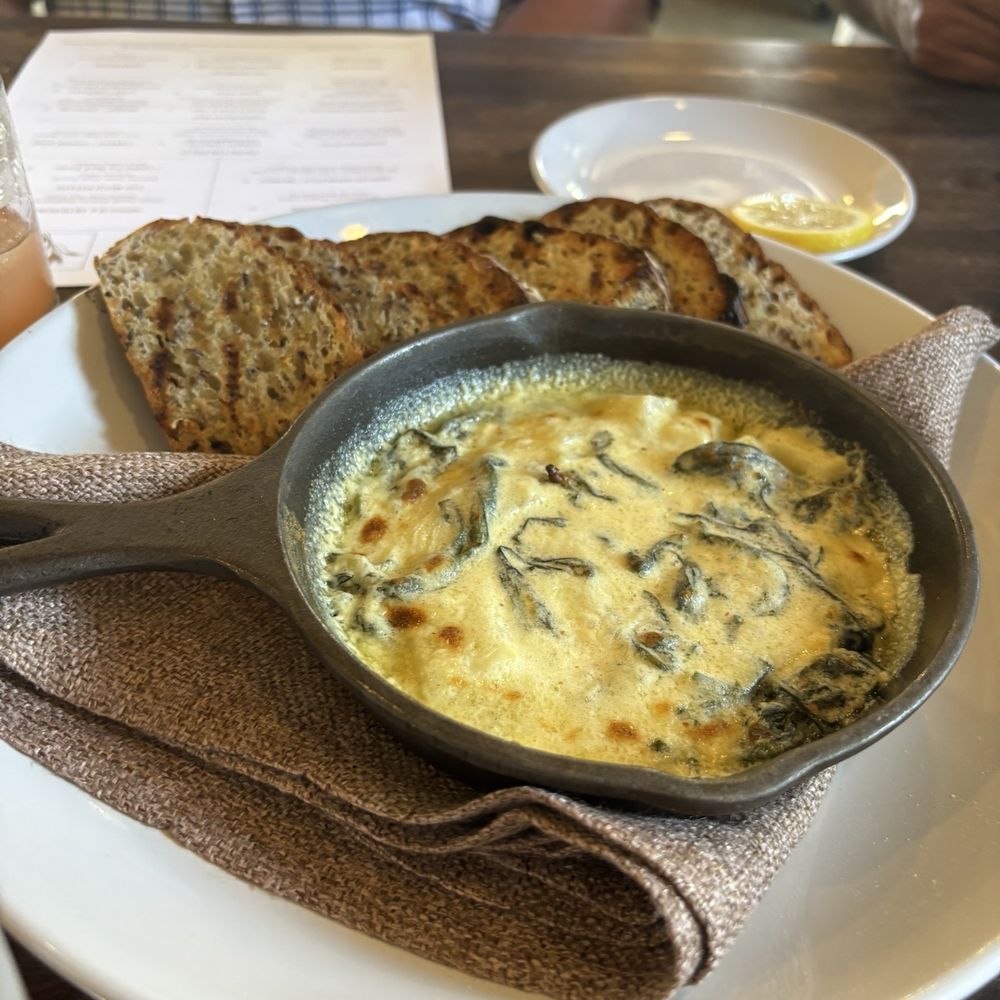 Farmers Grain Kitchen + Cellar - Spinach & Artichoke - New American Near Me - Edmond, Oklahoma Farmers Grain Kitchen + Cellar - Spinach & Artichoke - New American Near Me - Edmond, Oklahoma