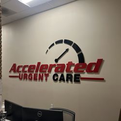 Accelerated Urgent Care - Front desk reception area.
