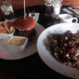 Pulled beef special and chicken and chorizo salad Pulled beef special and chicken and chorizo salad