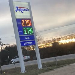 Jordan’s Kwik Stop #19 - Fuel prices on sign in front of store (they sell both gasoline and diesel fuel)