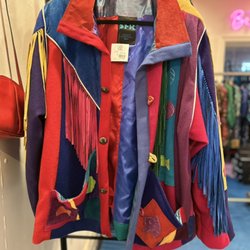 Elephant In My Room - Rare 1980's Santa Fe Fringe Colorful Coat