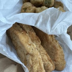 Burger Hut - Tenders and okra