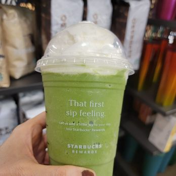 Starbucks - Green tea Frappuccino with oat milk - Coffee & Tea Near Me - Houston, Texas