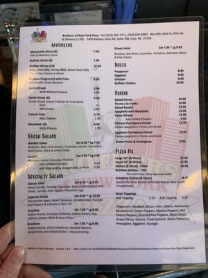 Brothers Of New York Pizza by null