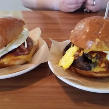 Dooby's - Bacon, egg, and cheese and steak, egg, and cheese on fresh brioche. - Coffee & Tea Near Me - Baltimore, Maryland