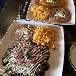 Mole Enchiladas and Chili Relleno (off menu) Mole Enchiladas and Chili Relleno (off menu)