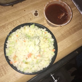 Ole Time Barbecue - Cole slaw and their own homemade hot sauce - Barbeque Near Me - Raleigh, North Carolina Ole Time Barbecue - Cole slaw and their own homemade hot sauce - Barbeque Near Me - Raleigh, North Carolina