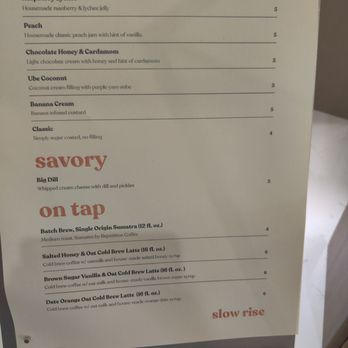 Slow Rise - Storybook flavors menu. - Donuts Near Me - Overland Park, Kansas Slow Rise - Storybook flavors menu. - Donuts Near Me - Overland Park, Kansas