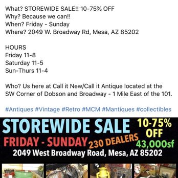 Call It New Call It Antique - The Ad that enticed us to go!! - Used, Vintage & Consignment Near Me - Mesa, Arizona Call It New Call It Antique - The Ad that enticed us to go!! - Used, Vintage & Consignment Near Me - Mesa, Arizona