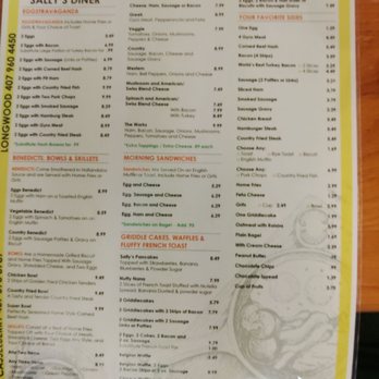 Sally’s Diner - Breakfast menu - Breakfast & Brunch Near Me - Longwood, Florida Sally’s Diner - Breakfast menu - Breakfast & Brunch Near Me - Longwood, Florida