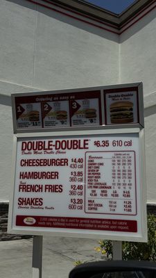 Menu photo 1 In-N-Out Burger El Cajon, CA Menu photo 1 In-N-Out Burger El Cajon, CA