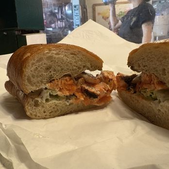 Market Grill - Blackened salmon sandwich - Seafood Near Me - Seattle, Washington