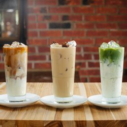Esselon Cafe and Coffee Roasting - Iced Latte, Iced Chai, and Iced Matcha Latte