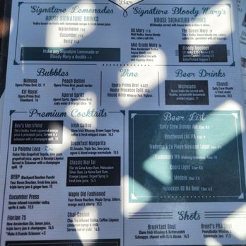 The Breakfast Bar - Drinks menu - Breakfast & Brunch Near Me - Long Beach, California