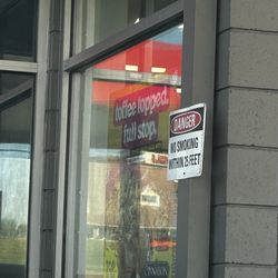Pilot Travel Center - No smoking sign