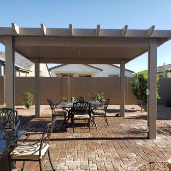 Desert Rays Construction - Flat Pan Lattice freestanding cover in Mesa at Eastmark. - Patio Coverings Near Me Desert Rays Construction - Flat Pan Lattice freestanding cover in Mesa at Eastmark. - Patio Coverings Near Me