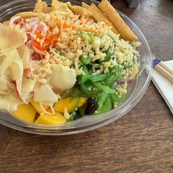 Red Poke Express - Salmon and so many toppings and veggies. And even a fruit. - Poke Near Me - Philadelphia, Pennsylvania Red Poke Express - Salmon and so many toppings and veggies. And even a fruit. - Poke Near Me - Philadelphia, Pennsylvania