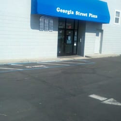 Georgia Street Plaza - Back entrance from the lot...