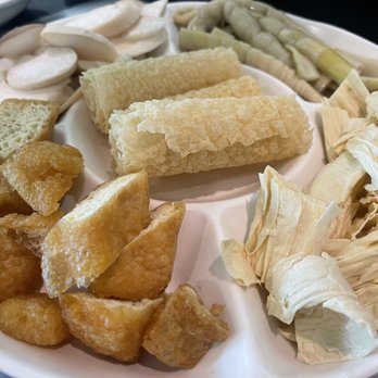 Happy Sheep - Tofu skins, bean curd, bamboo shots, mushroom - Hot Pot Near Me - Torrance, California