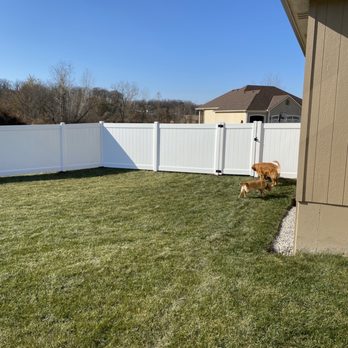 Elite Fence - 6ft White Vinyl Privacy Fence with 4ft Gate. - Fences & Gates Near Me - Raymore, Missouri