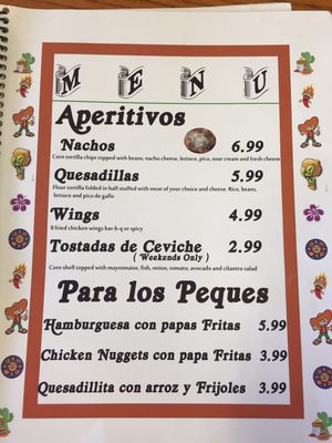 Menu photo 3 Bugambilias Orlando, FL Menu photo 3 Bugambilias Orlando, FL