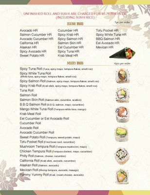 Menu photo 3 Ginza Sarasota, FL