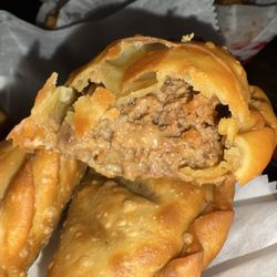 ABCD Brothers Kitchen - Inside of cheeseburger empanadas