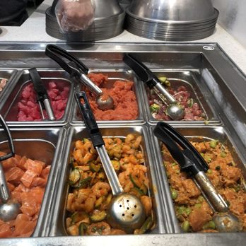 AhiPoki - Top middle is spicy ahi - Seafood Near Me - San Diego, California