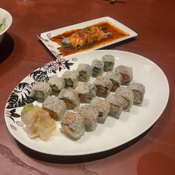 Fuhu - salmon avocado, hokkaido scallop, California kanikama - Asian Fusion Near Me - Las Vegas, Nevada Fuhu - salmon avocado, hokkaido scallop, California kanikama - Asian Fusion Near Me - Las Vegas, Nevada