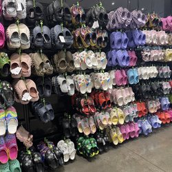 Foot Locker - Whole wall of Crocs