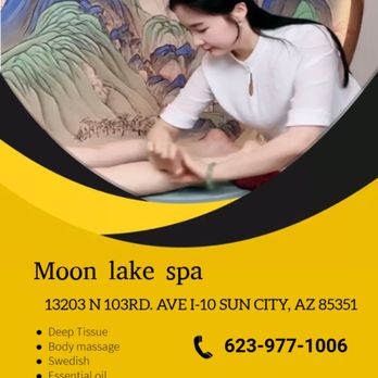 Moon Lake Spa - Reflexology, called "Zone Therapy" using gentle to firm finger pressure to an acupressure point
on the feet ankles and legs ... - Beauty & Spas Near Me - Sun City, Arizona Moon Lake Spa - Reflexology, called "Zone Therapy" using gentle to firm finger pressure to an acupressure point
on the feet ankles and legs ... - Beauty & Spas Near Me - Sun City, Arizona