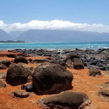 Baldwin Beach Park - The multi-colored rocks and sand - Parks Near Me - Paia, Hawaii