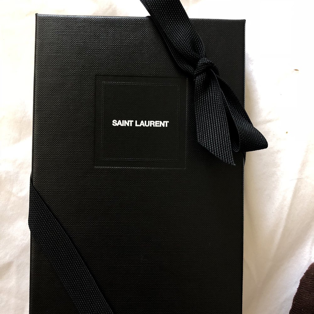 Saint Laurent - Nice packaging + ribbon for a gift - Leather Goods Near Me - Las Vegas, Nevada Saint Laurent - Nice packaging + ribbon for a gift - Leather Goods Near Me - Las Vegas, Nevada