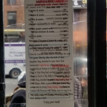 Fatty Daddy Taco - Menu - Mexican Near Me - Brooklyn, New York