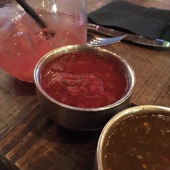 Saint Anejo - Two different salsas - Cocktail Bars Near Me - Nashville, Tennessee Saint Anejo - Two different salsas - Cocktail Bars Near Me - Nashville, Tennessee