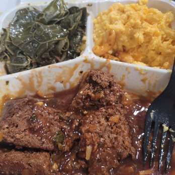 Carolina Kitchen - Processed meatloaf, oily greens, and mashed mac&cheese - Soul Food Near Me - Brandywine, Maryland Carolina Kitchen - Processed meatloaf, oily greens, and mashed mac&cheese - Soul Food Near Me - Brandywine, Maryland
