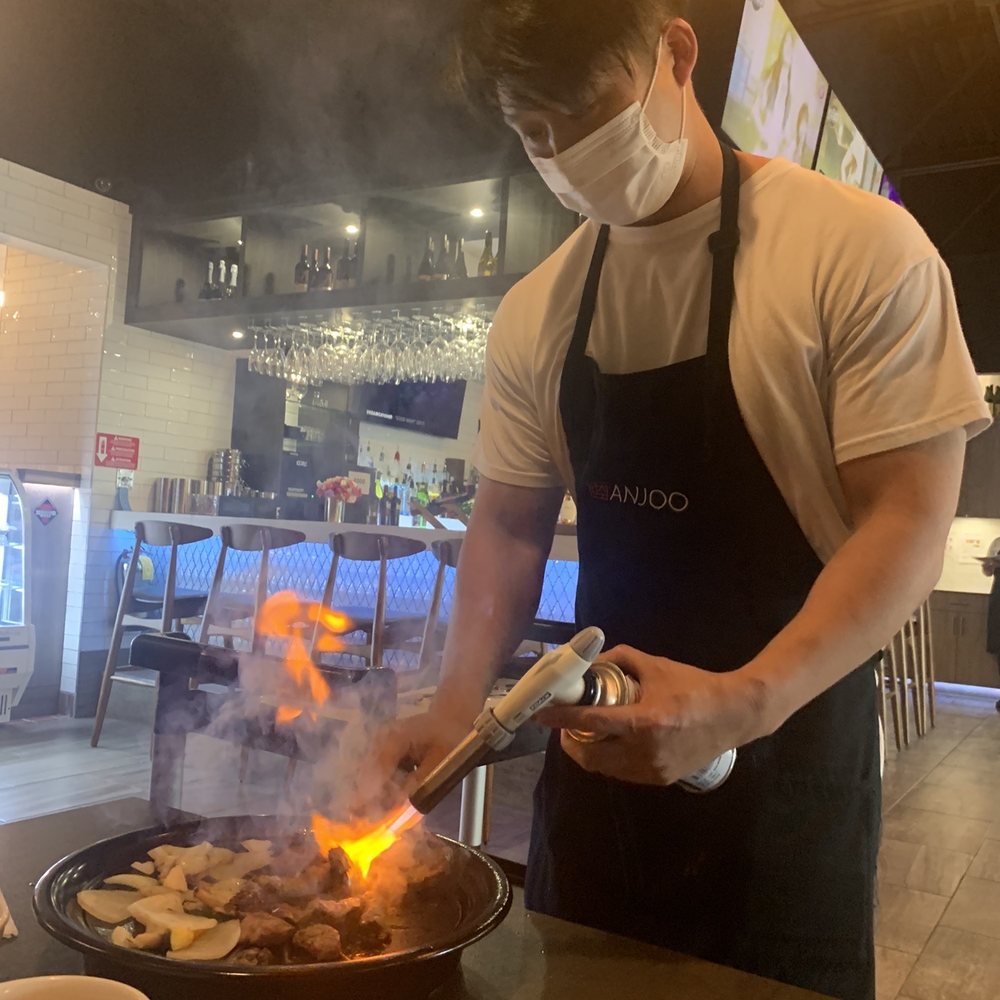 Korean Garden - Look at this! Our second meat is being cooked. Incredible service - Korean Near Me - Suwanee, Georgia Korean Garden - Look at this! Our second meat is being cooked. Incredible service - Korean Near Me - Suwanee, Georgia