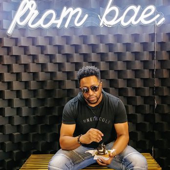 Bae - And of course, you have to get a pic by this wall. I even offered to take pics for others. Marble floors, dope light fixtures, etc. - Ice Cream & Frozen Yogurt Near Me - Houston, Texas Bae - And of course, you have to get a pic by this wall. I even offered to take pics for others. Marble floors, dope light fixtures, etc. - Ice Cream & Frozen Yogurt Near Me - Houston, Texas