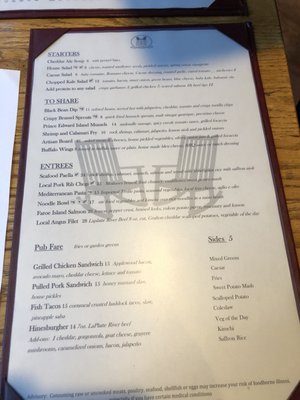Menu photo 4 Hinesburgh Public House Hinesburg, VT