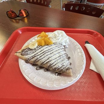 Las Vegas Crepe - Bananas and peaches Nutella crepe - Creperies Near Me - Las Vegas, Nevada Las Vegas Crepe - Bananas and peaches Nutella crepe - Creperies Near Me - Las Vegas, Nevada
