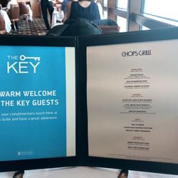 Chops Grille @ Serenade Of The Seas - Special luncheon greeting for Key-members.