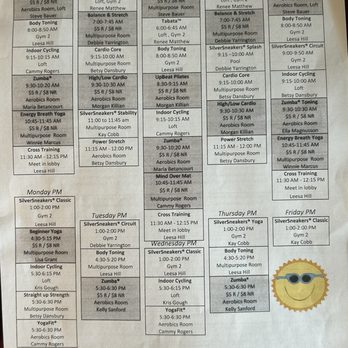 Georgetown Recreation Center - The current schedule of dance classes and exercise classes as of May 30, 2026. - Gyms Near Me - Georgetown, Texas