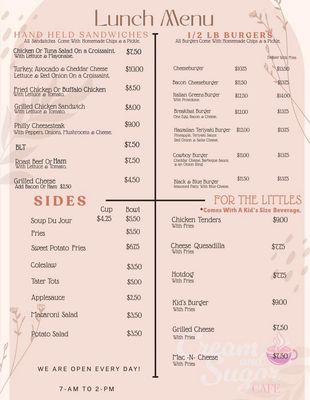 Menu photo 4 Cream & Sugar Cafe Westmoreland, NY Menu photo 4 Cream & Sugar Cafe Westmoreland, NY